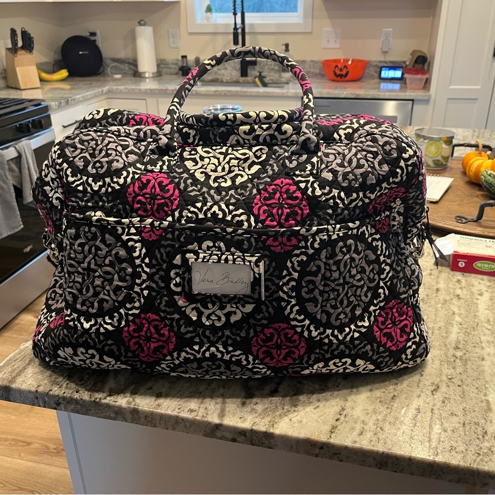 Vera Bradley Black and Pink Travel Bag